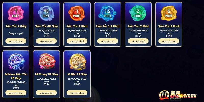 Đa dạng các thể loại tại xổ số QH88