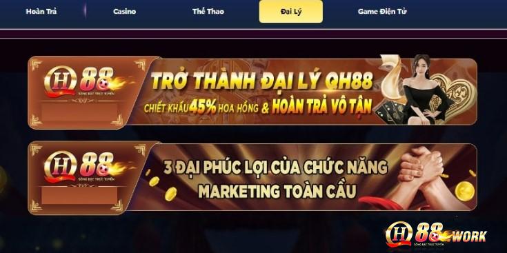 Ưu đãi khuyến mãi QH88 dành riêng cho đại lý